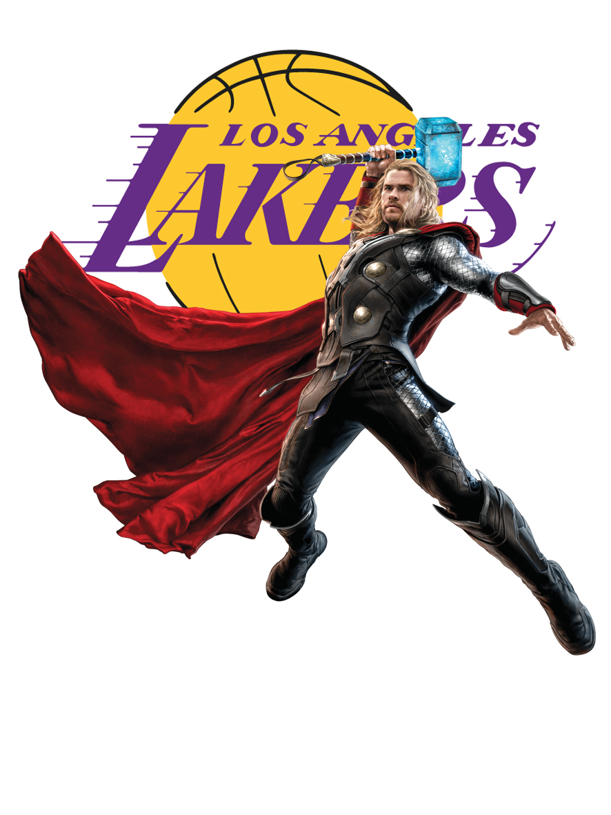 Los Angeles Lakers Thor Logo vinyl decal